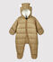 Gesteppter Baby-Fliegeroverall beige JERRYCAN/blau SMOKING